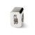 Numeral 0 Charm Bead in Sterling Silver