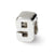 Number 9 Charm Bead in Sterling Silver