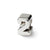 Kids Number 2 Charm Bead in Sterling Silver