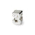 Kids Number 3 Charm Bead in Sterling Silver