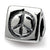 Sterling Silver Peace, Smiley Face & Heart Trilogy Bead Charm hide-image