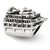 Sterling Silver Cruise Ship Bead Charm hide-image