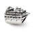 Cruise Ship Charm Bead in Sterling Silver