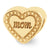 Mom Heart Charm Bead in Gold Plated