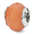 Sterling Silver Peach Quartz Stone Bead Charm hide-image