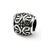 Scroll & Dots Bali Charm Bead in Sterling Silver