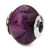 Purple Magnesite Stone Charm Bead in Sterling Silver