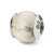 White Howlite Stone Charm Bead in Sterling Silver