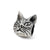 Maine Coon Cat Head Charm Bead in Sterling Silver