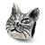 Sterling Silver Maine Coon Cat Head Bead Charm hide-image