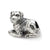 Rottweiler Charm Bead in Sterling Silver