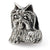 Sterling Silver Yorkshire Terrier Bead Charm hide-image