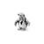 Penguin Charm Bead in Sterling Silver