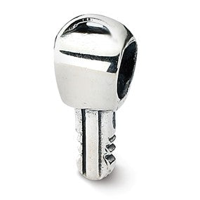 Sterling Silver Key Bead Charm hide-image