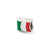 Italy Flag Charm Bead in Sterling Silver