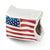 Sterling Silver USA Flag Bead Charm hide-image