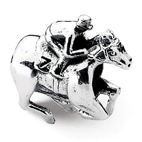 Sterling Silver Race Horse Bead Charm hide-image