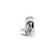 Lucky Cowboy Boot Charm Bead in Sterling Silver
