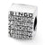 Sterling Silver Bingo Card Bead Charm hide-image