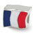 Sterling Silver France Flag Bead Charm hide-image