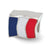 France Flag Charm Bead in Sterling Silver