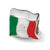 Mexico Flag Charm Bead in Sterling Silver
