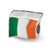 Ireland Flag Charm Bead in Sterling Silver