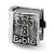 Marcasite Cross Bible Charm Bead in Sterling Silver