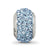 Light Blue Full Swarovski Crystal Charm Bead in Sterling Silver