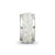Cream Double Row Swarovski Crystal Charm Bead in Sterling Silver