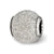 Light Grey Laser Cut Charm Bead in Sterling Silver