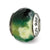 Green Cracked Agate w/Shell Stone Charm Bead in Sterling Silver
