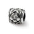 Floral Charm Bead in Sterling Silver