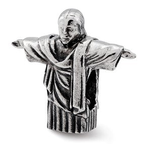 Sterling Silver Christ the Redeemer Bead Charm hide-image