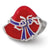Red Hat Society Charm Bead in Sterling Silver