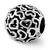 Hearts Bali Charm Bead in Sterling Silver