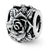 Rose Bali Charm Bead in Sterling Silver