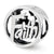 Faith Charm Bead in Sterling Silver