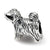 Puppy Charm Bead in Sterling Silver