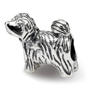 Sterling Silver Puppy Bead Charm hide-image