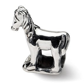 Sterling Silver Horse Bead Charm hide-image