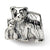 Sterling Silver Mama & Baby Bear Bead Charm hide-image