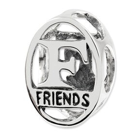 Sterling Silver Friends Forever Bead Charm hide-image