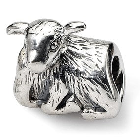 Sterling Silver Lamb Bead Charm hide-image