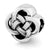 Knot Charm Bead in Sterling Silver