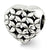 Heart Charm Bead in Sterling Silver