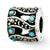 Sterling Silver Marcasite & Turquoise Bead Charm hide-image