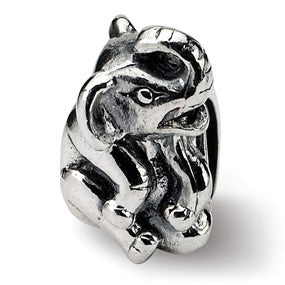 Sterling Silver Elephant Bead Charm hide-image