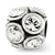 April Swarovski Elements Charm Bead in Sterling Silver