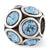March Swarovski Elements Charm Bead in Sterling Silver